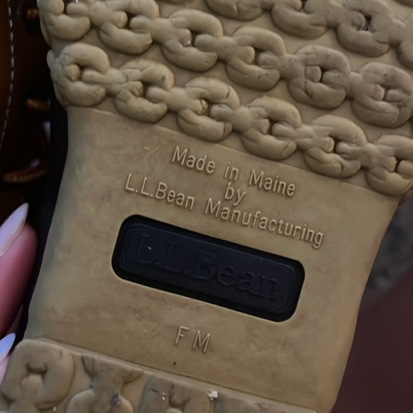 L.L.Bean Women’s  Bean Boot Tan/Navy US Size 11 - Picture 5 of 7